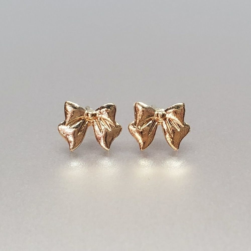 Dainty Bow Stud Earrings